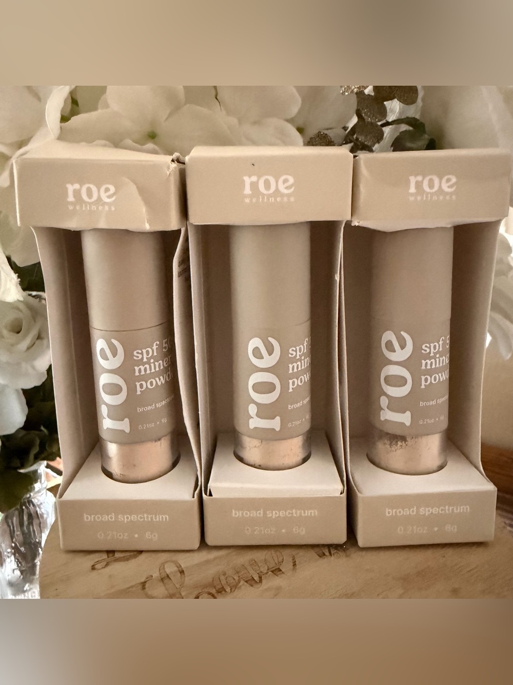 ROE Mineral Powder SPF50 Sunscreen powder lot of 3 new expires 5/2029